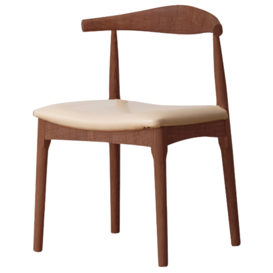 2-4 pcs set Ash, Oak Solid Wood -Horn Chair