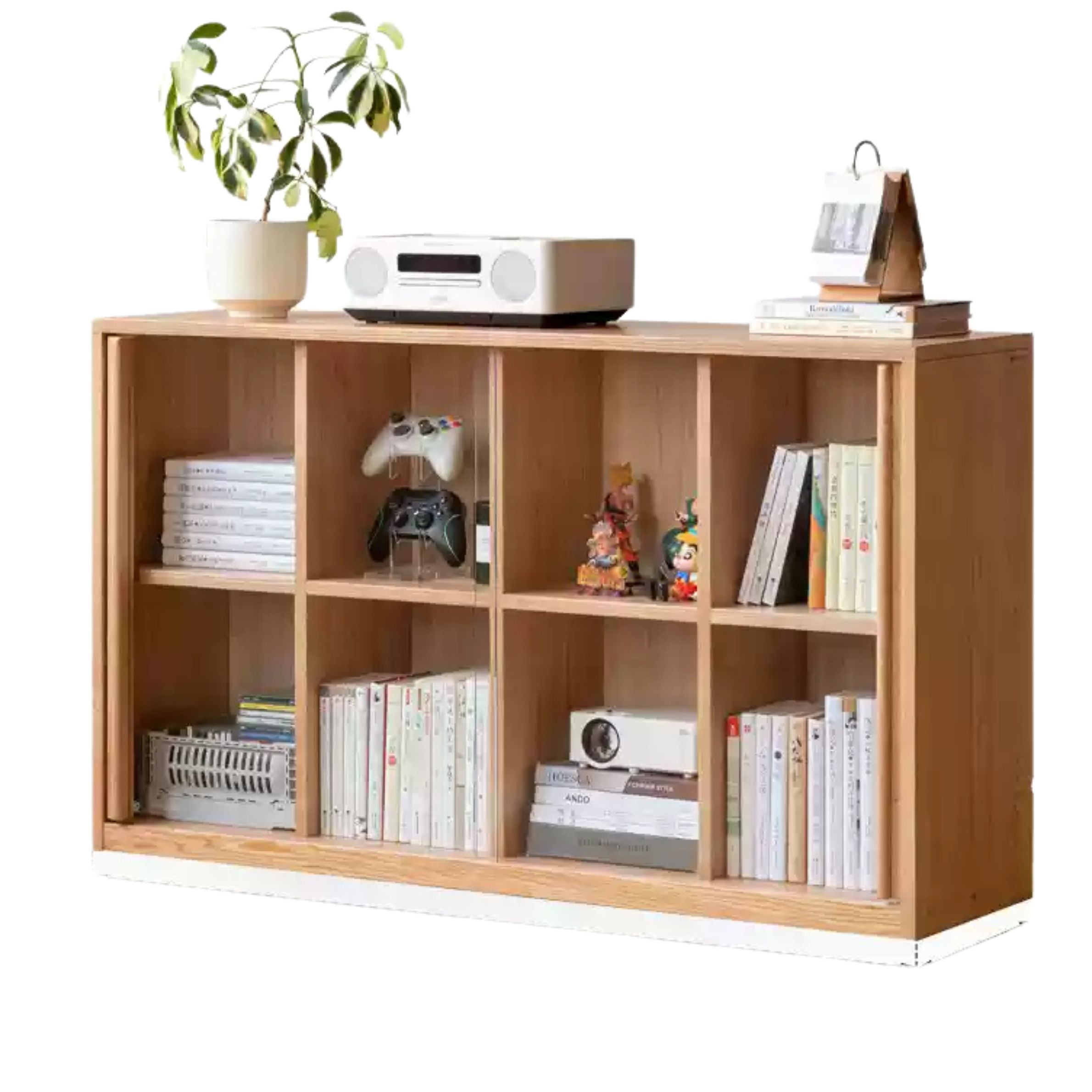 Oak Solid Wood Combination Bookcase