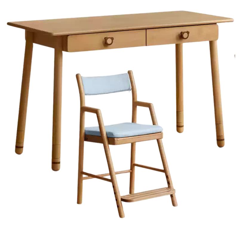 Beech, Oak Solid Wood Children's Study Table