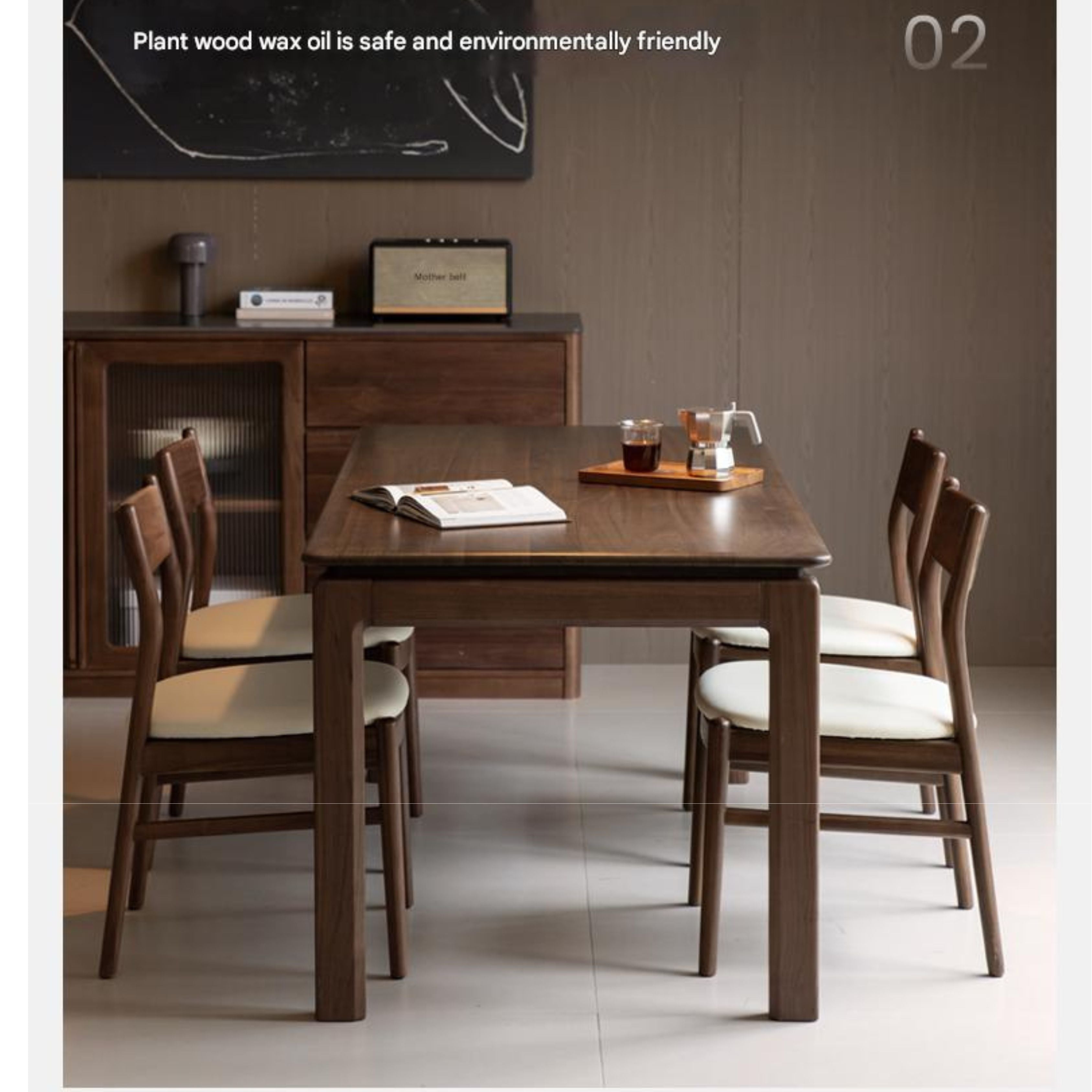 Oak Solid Wood Light Luxury Dining Table