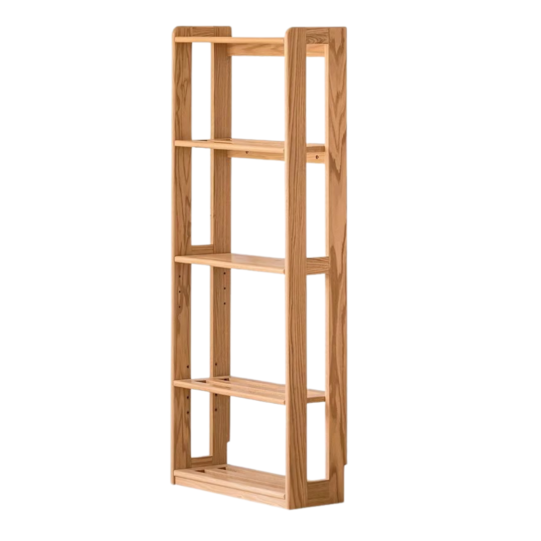 Beech, Oak solid wood Floor-to-ceiling bookshelf, toy storage