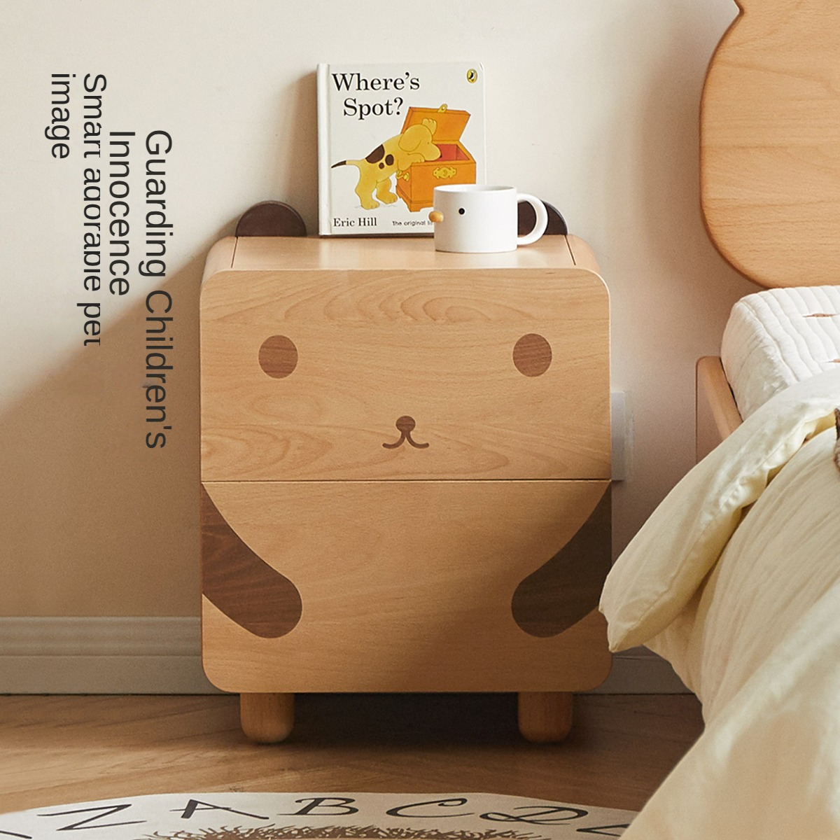 Beech Solid Wood Children's Nightstand