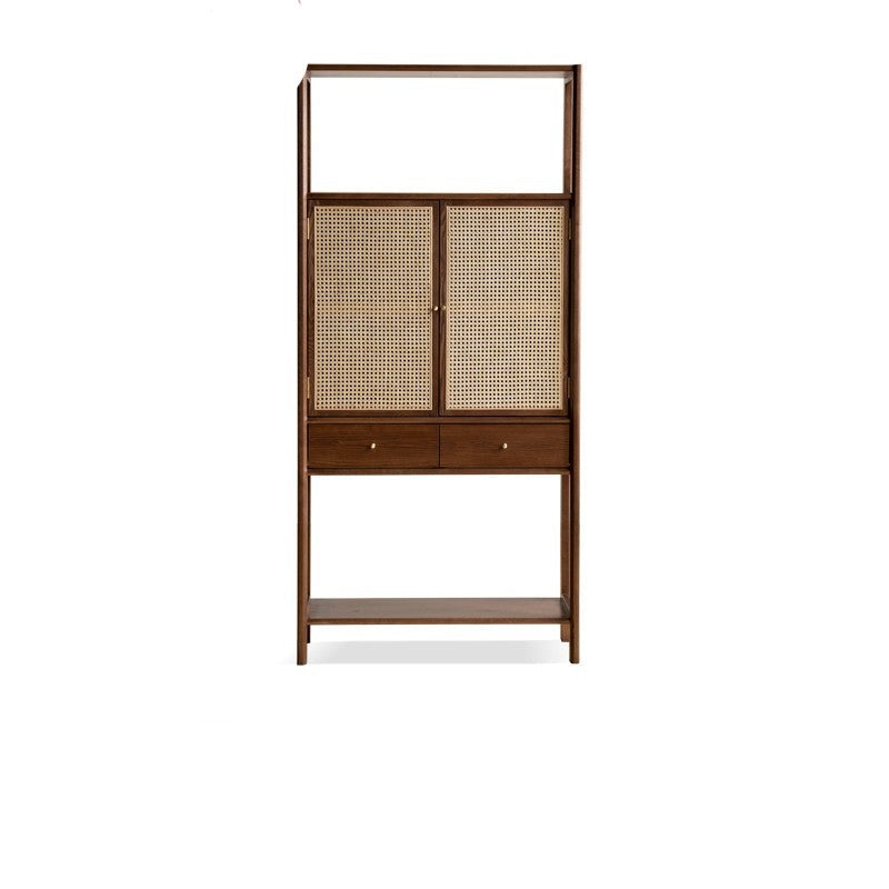 North American Black Walnut, Ash solid wood bookshelf display cabinet simple bookcase<