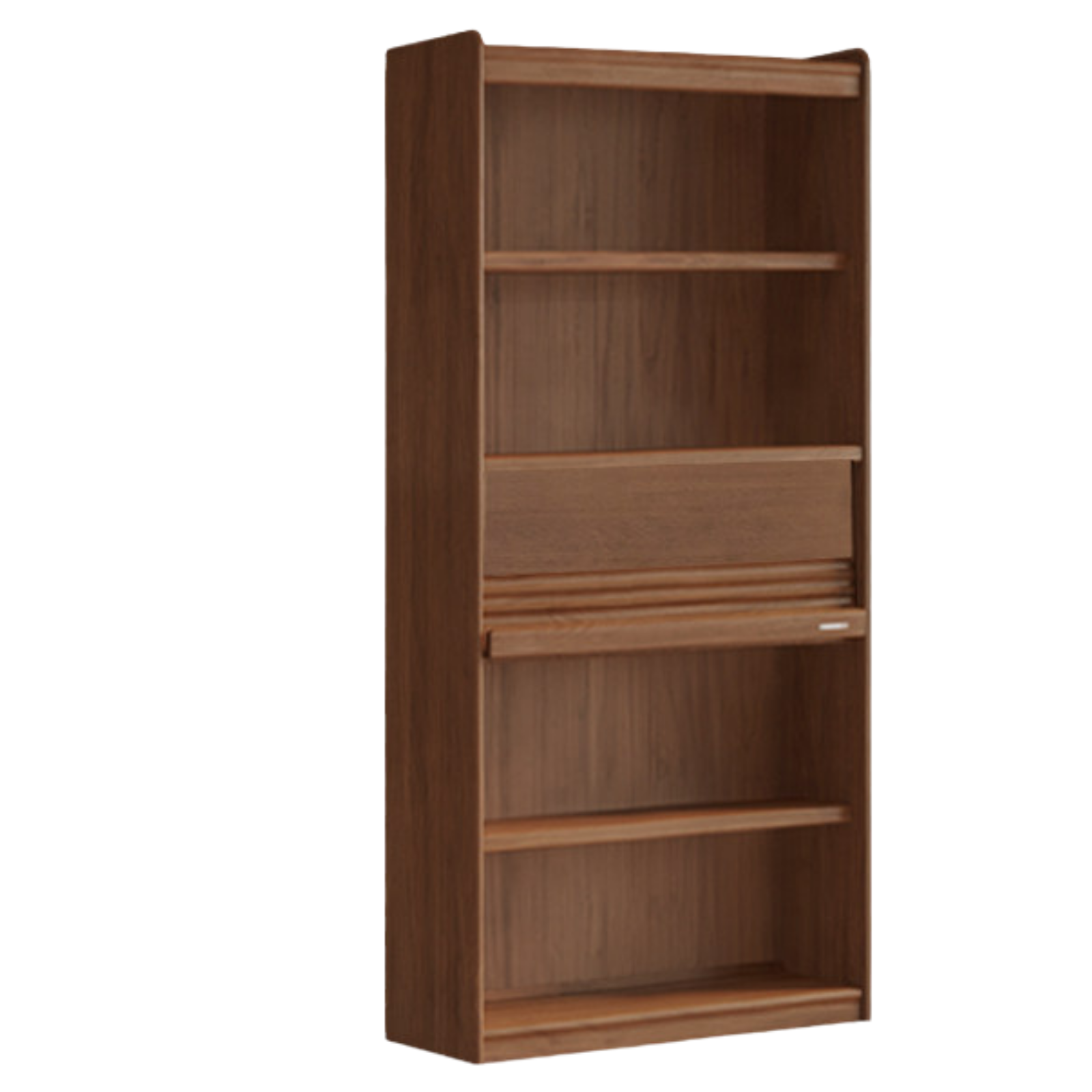Black Walnut, Sandalwood, Oak, Ash Solid Wood Combination Bookcase with Floor Display and Luxury Storage