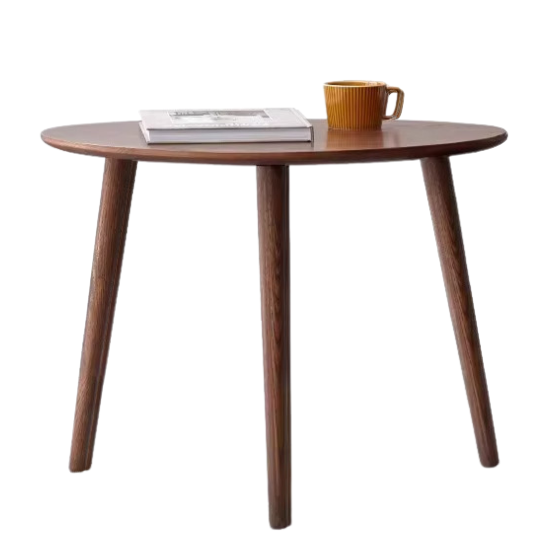 Oak Solid Wood walnut color Tea Table -