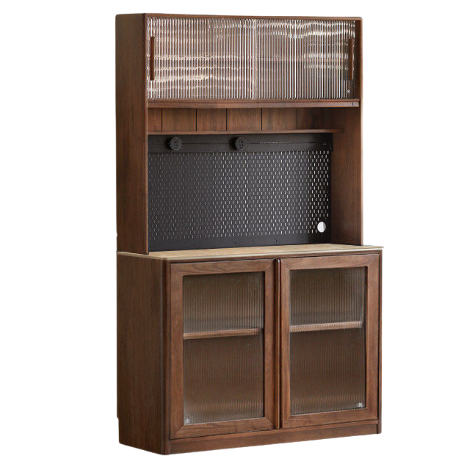 Black Walnut Solid Wood Sideboard Hole Storage