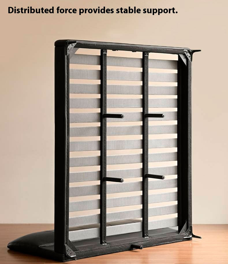 Genuine Leather Italian Light Luxury Bed