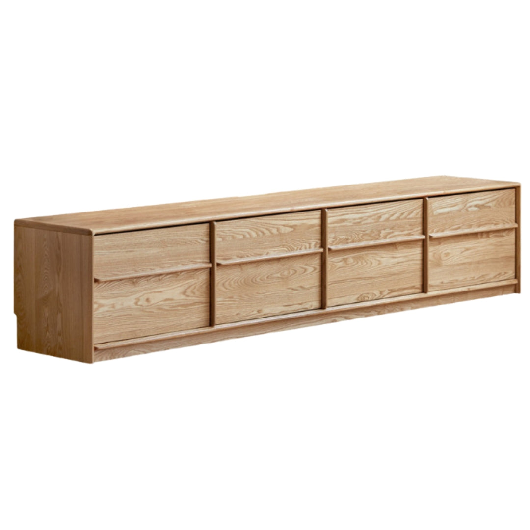 Ash Solid Wood Wabi-Sabi Style TV-Cabinet.