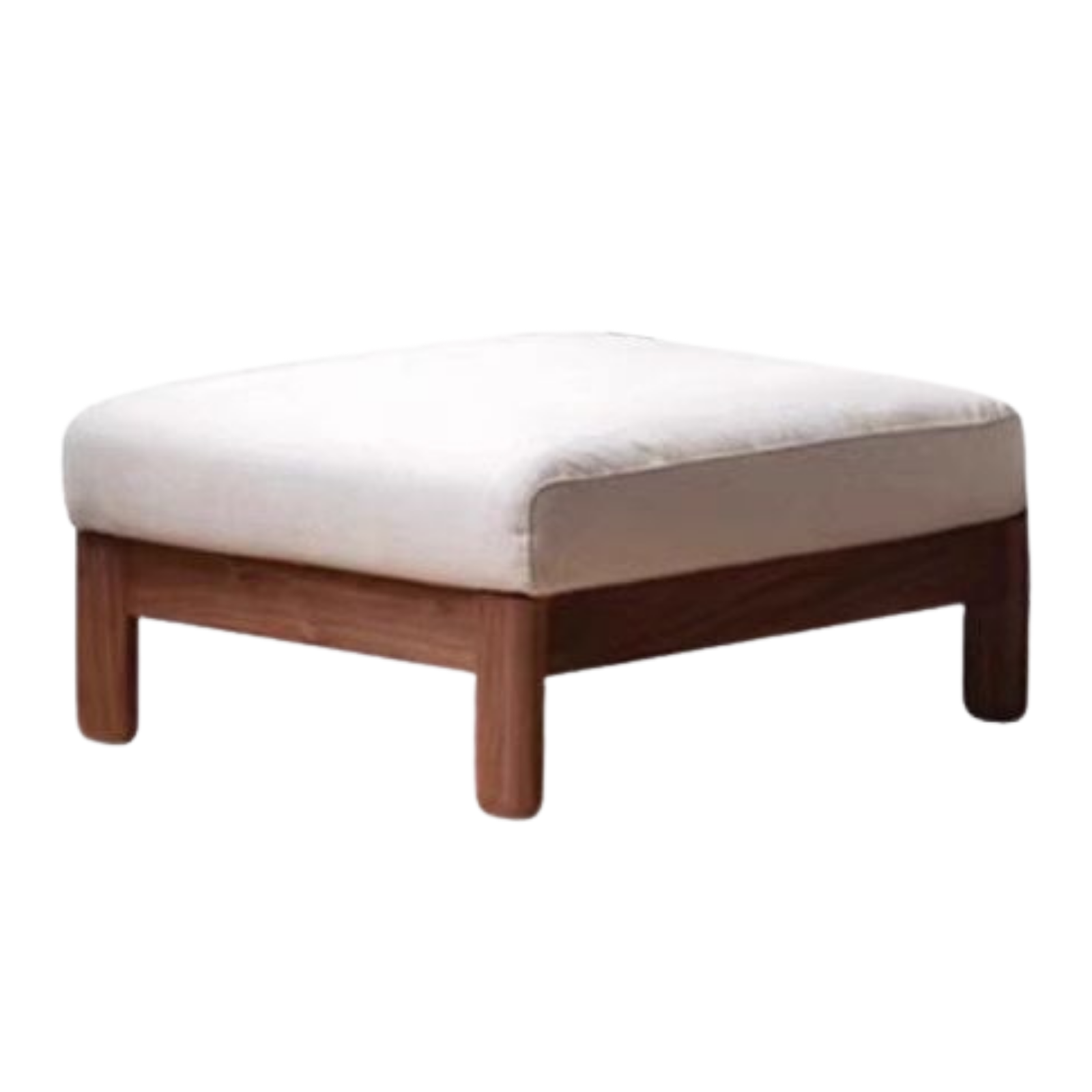 Oak, Ash, Cherry, Black Walnut Solid Wood Casual Footstool with Modern Minimalist Style