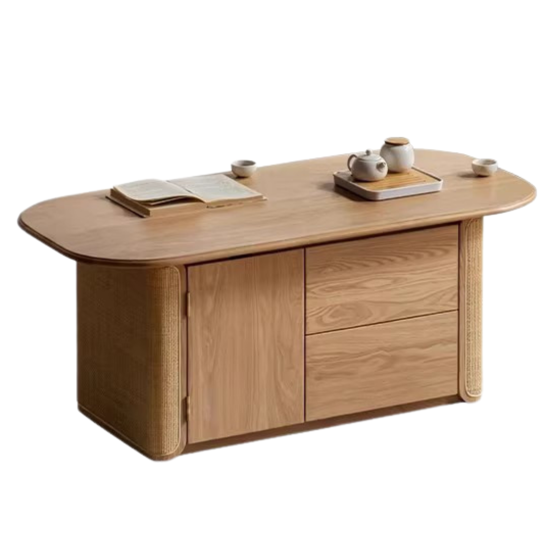 Ash Solid Wood Tea Table Japanese -