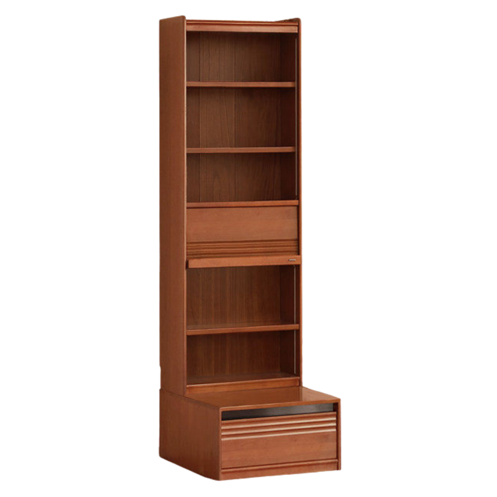 Poplar Solid Wood Antique Style Bookshelf Combination