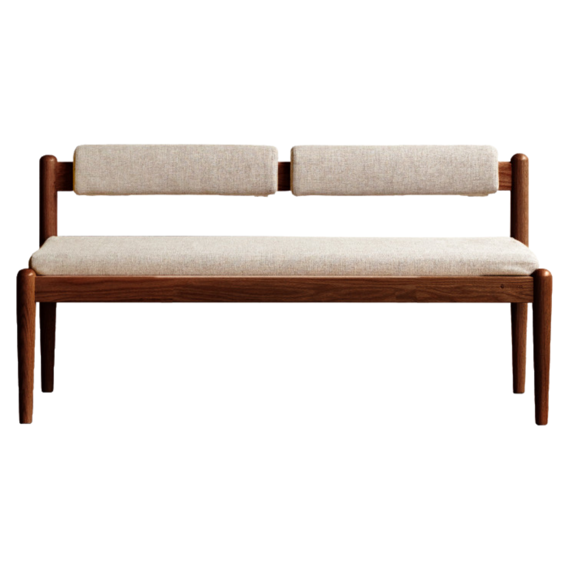 Black Walnut, Oak Solid Wood Soft Bench
