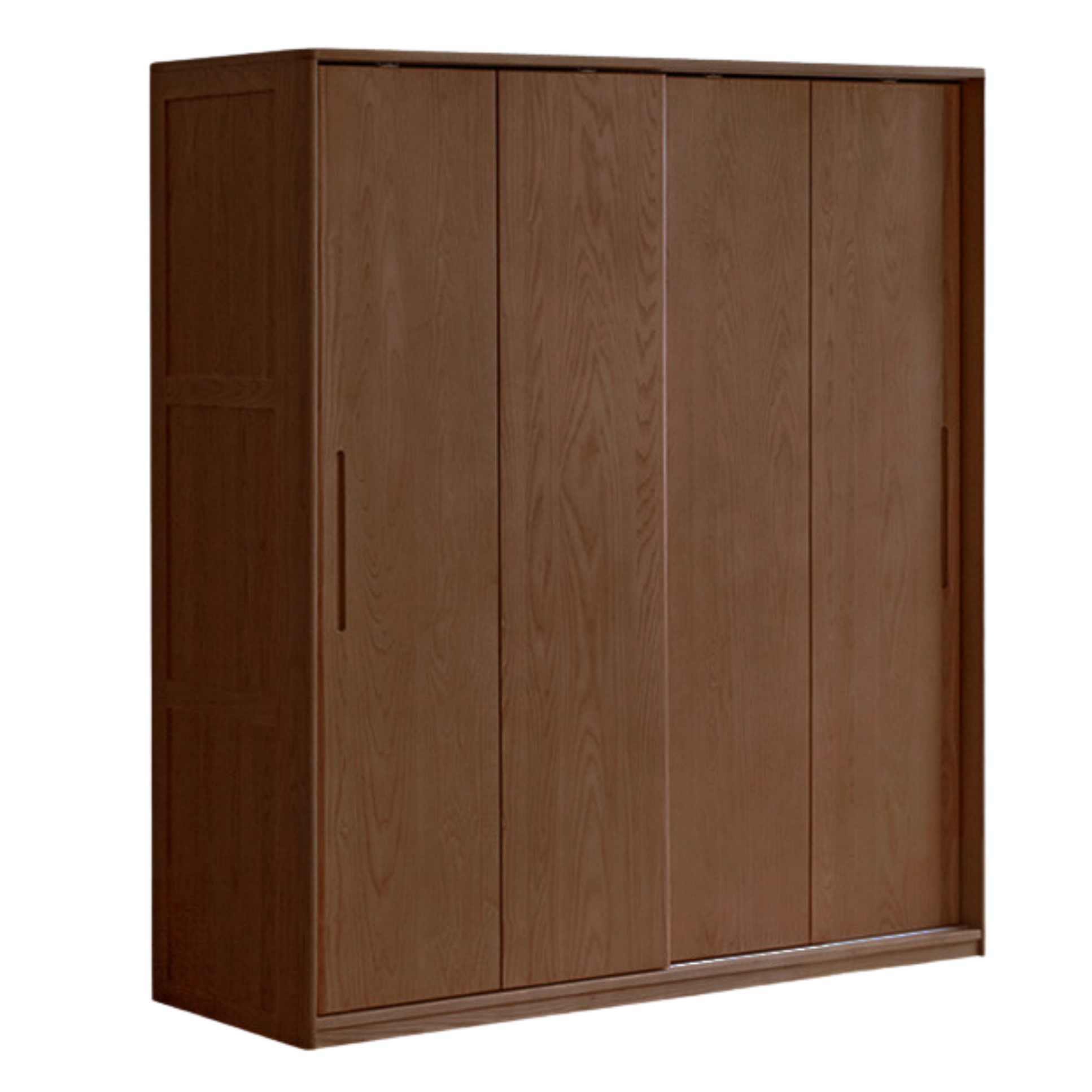 White Ash, Ash, Oak Solid Wood Wardrobe With Sliding Doors