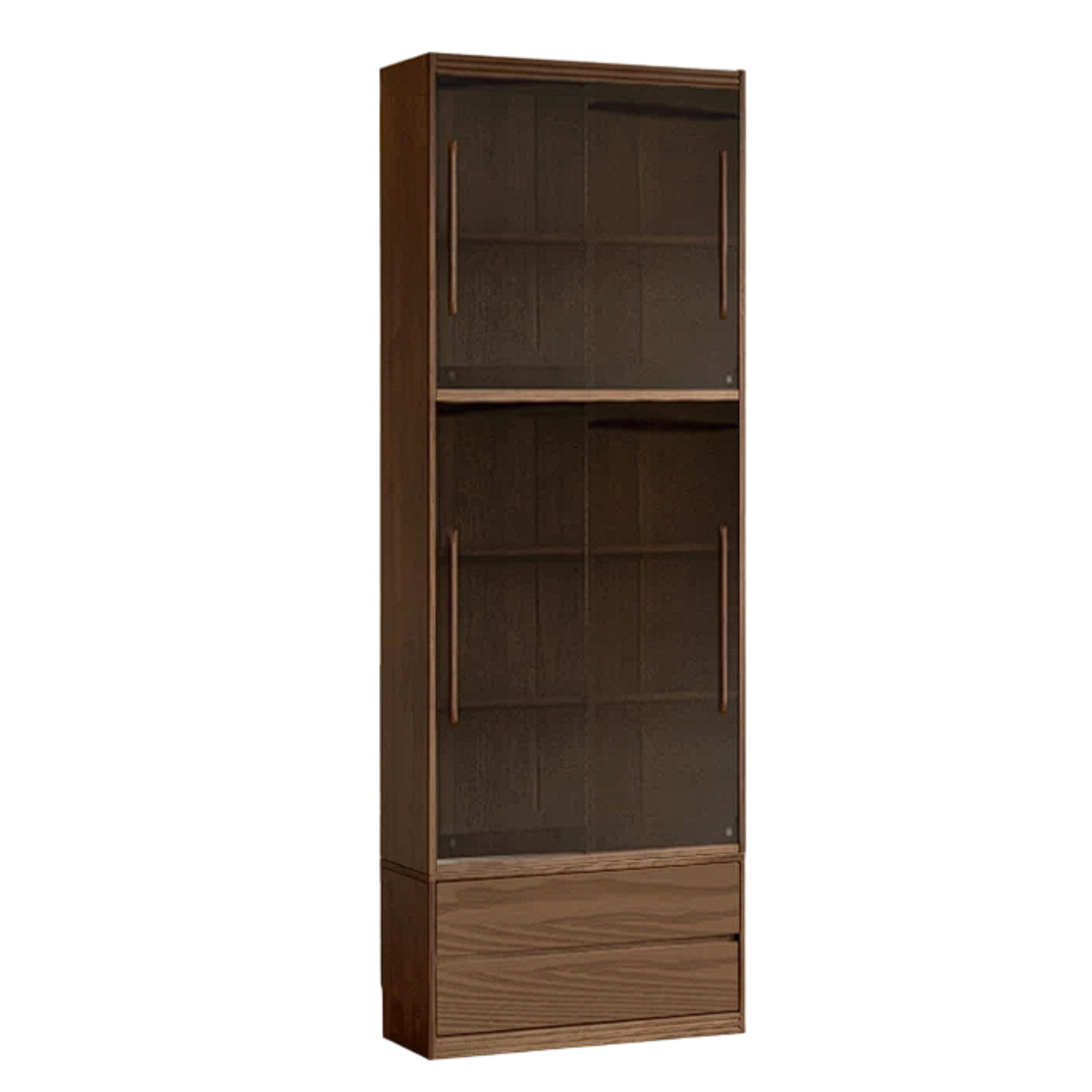 Sandalwood, Oak, Ash Solid Wood Combination Bookcase