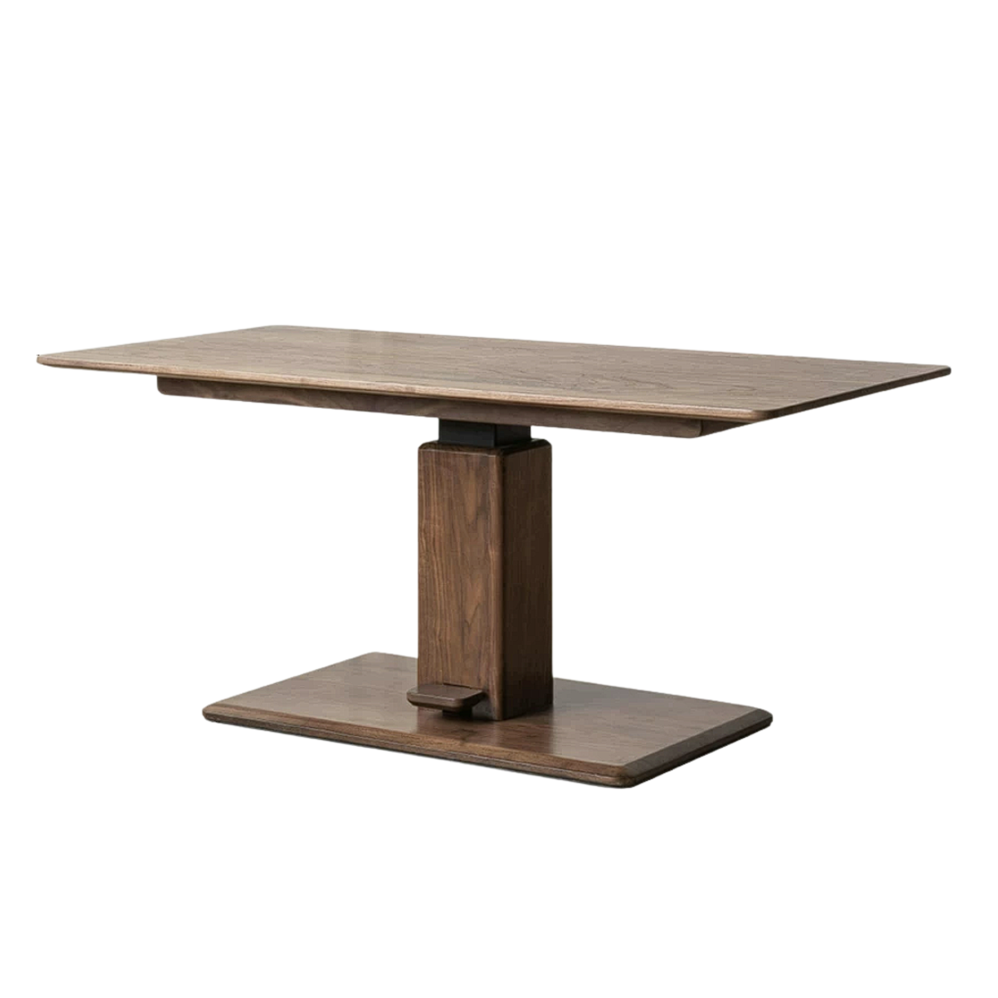 Black Walnut, Oak, Ash, Cherry Wood, Golden Sandalwood Solid Wood Adjustable Height Coffee Table