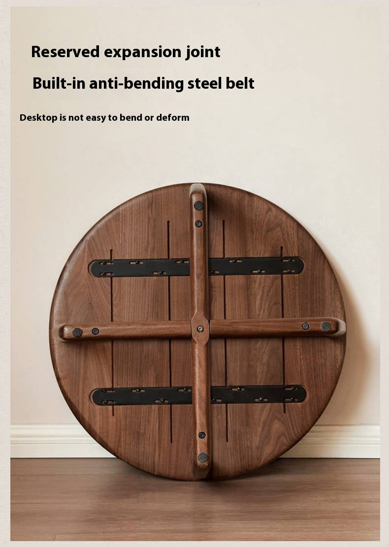 Ash Solid Wood Round Tea Table