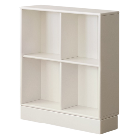 Rubber Solid Wood Cream Style Children's Bookcase Free Combination