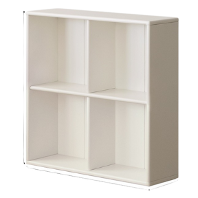 Rubber Solid Wood Cream Style Children's Bookcase Free Combination