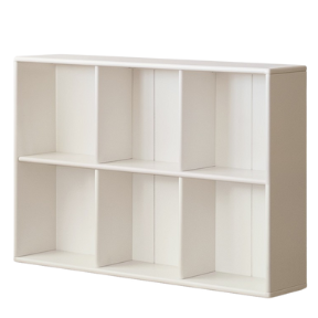 Rubber Solid Wood Cream Style Children's Bookcase Free Combination