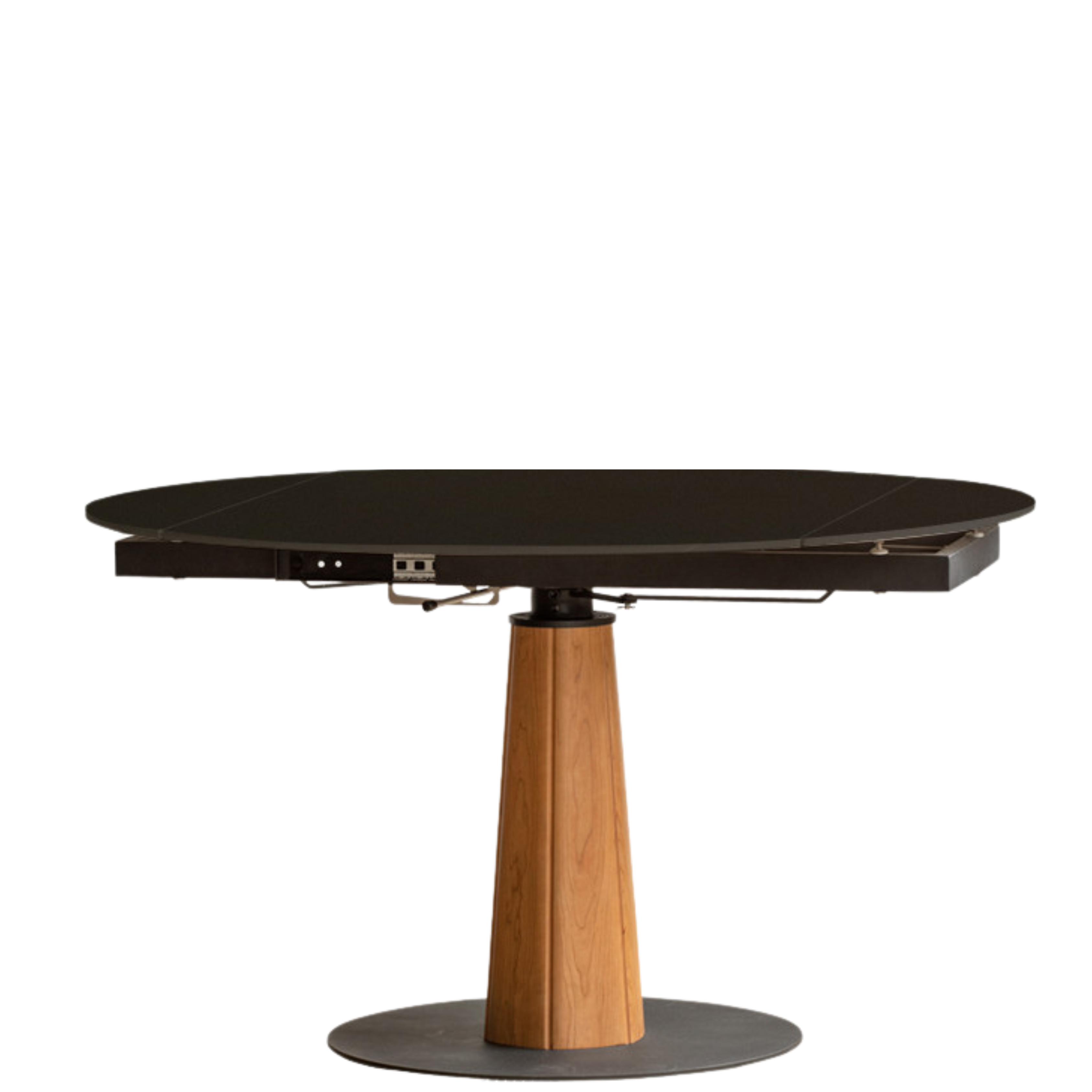 Cherry Solid Wood Folding Retro Rock Plate Dining Table