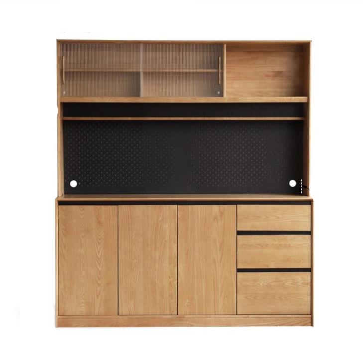 Ash Solid Wood Modern Floor Storage Sideboard