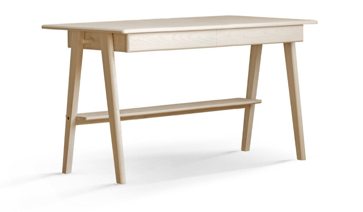 Oak solid wood cream wind office desk-