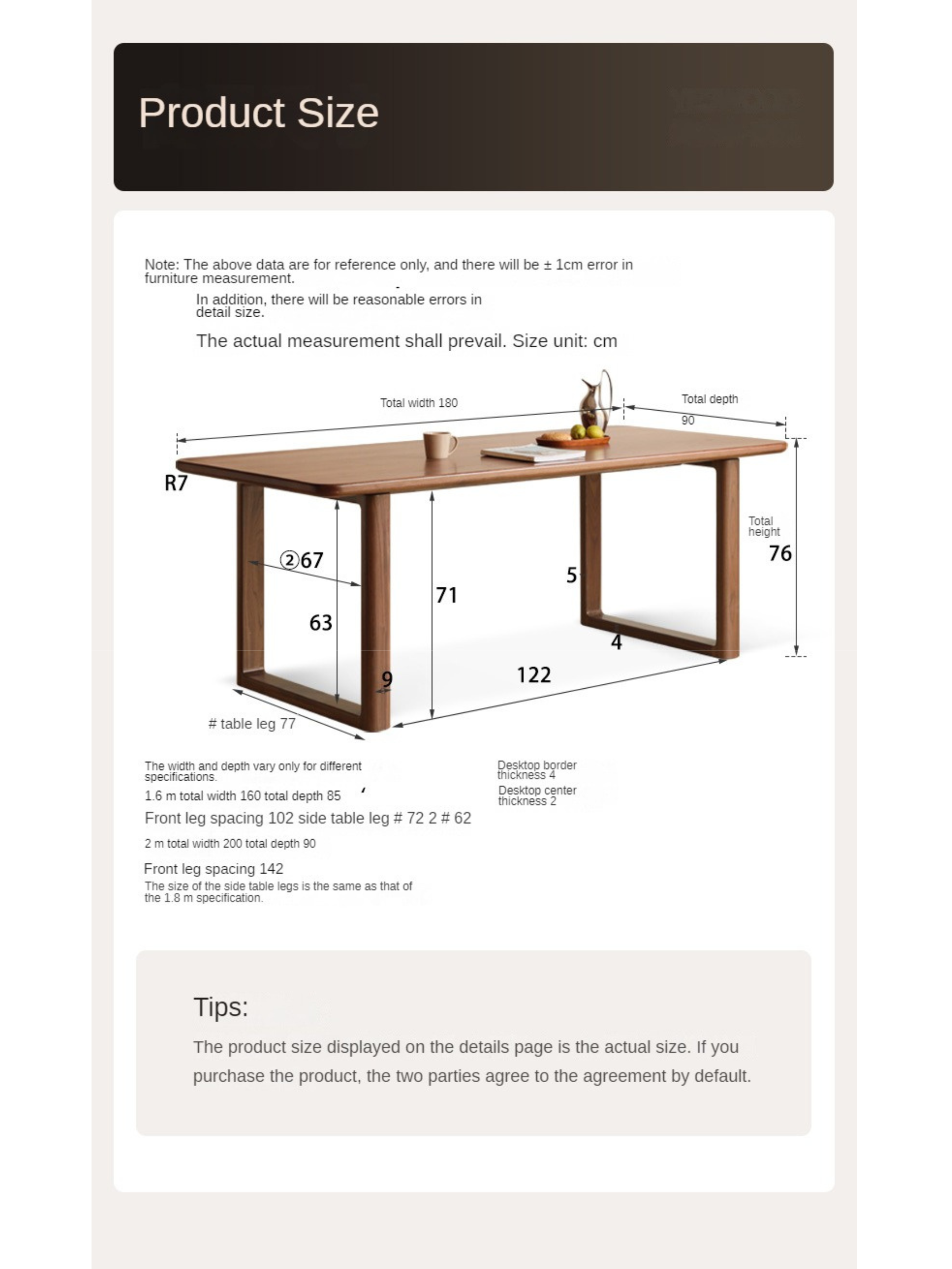 Black Walnut Solid Wood Full Large Plate dining Table,