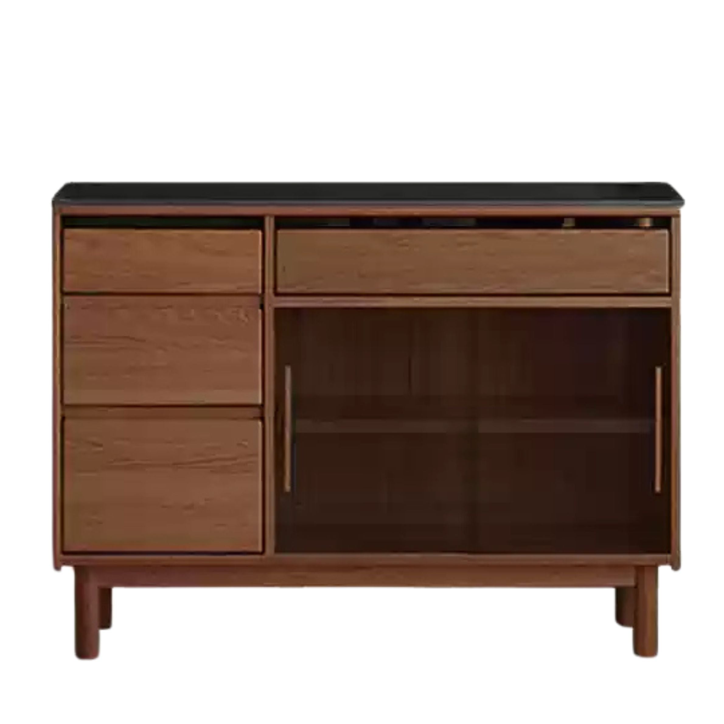 Oak Solid Wood Modern Rock Board Sideboard