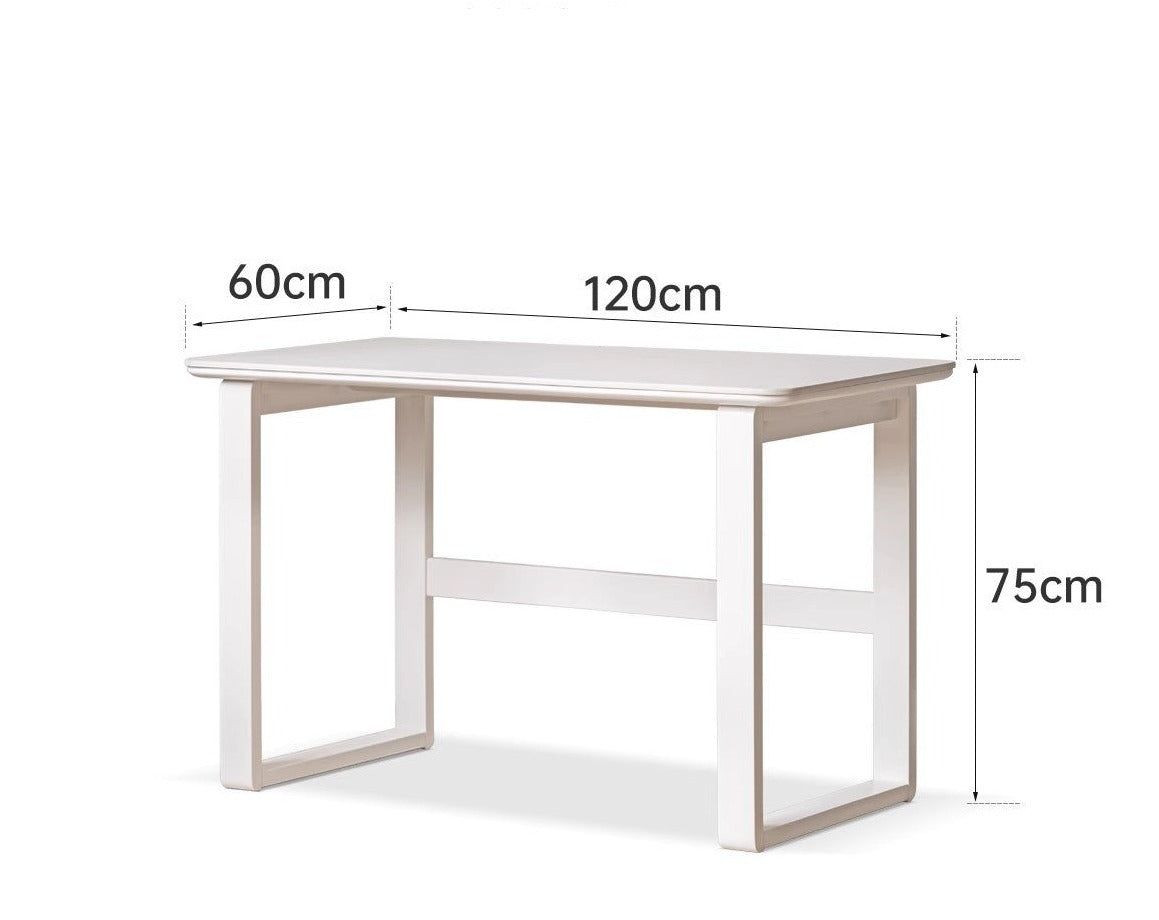 White desk store solid wood