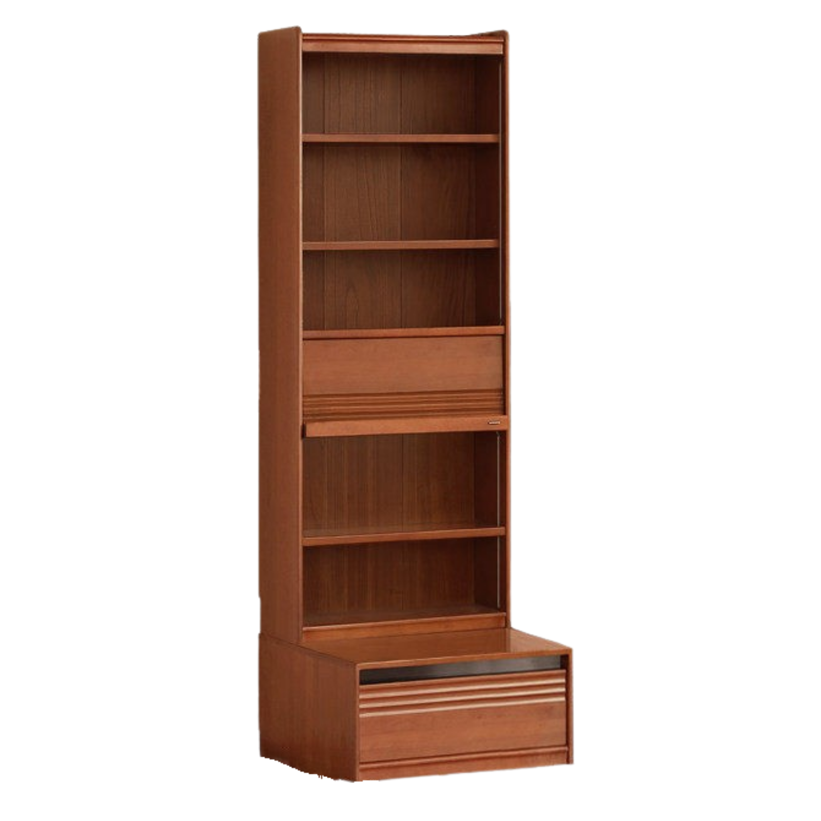 Poplar Solid Wood Antique Style Bookshelf Combination