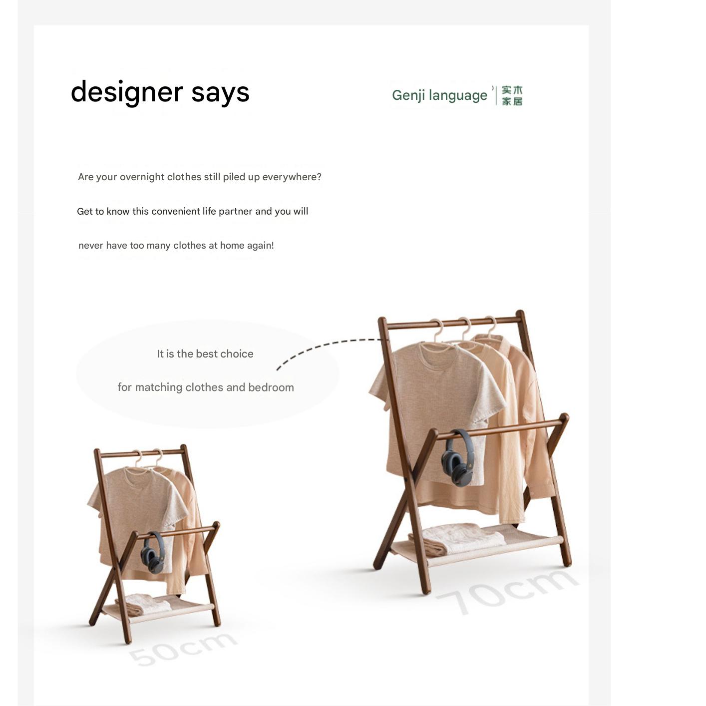 Beech Solid Wood clothes hanger