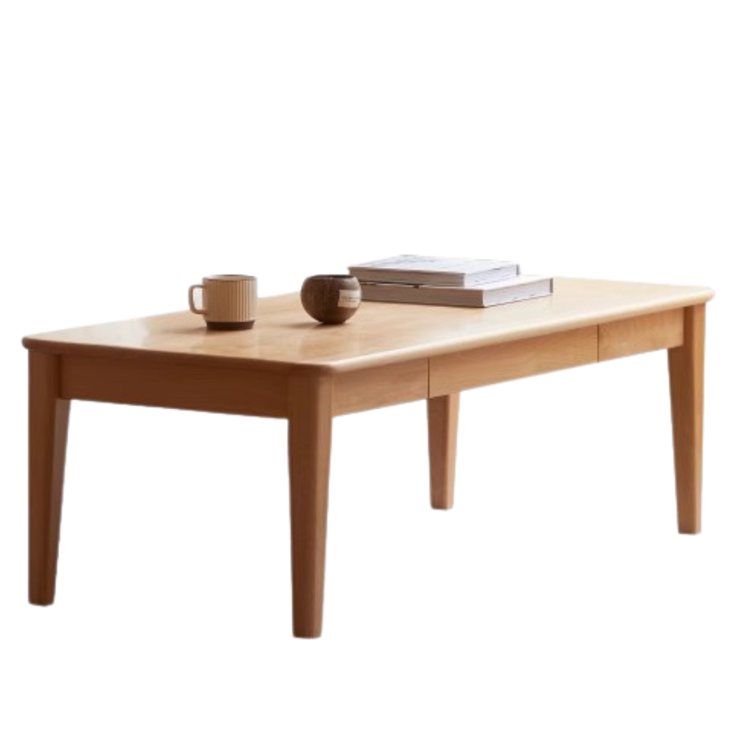 Beech solid wood coffee table modern-