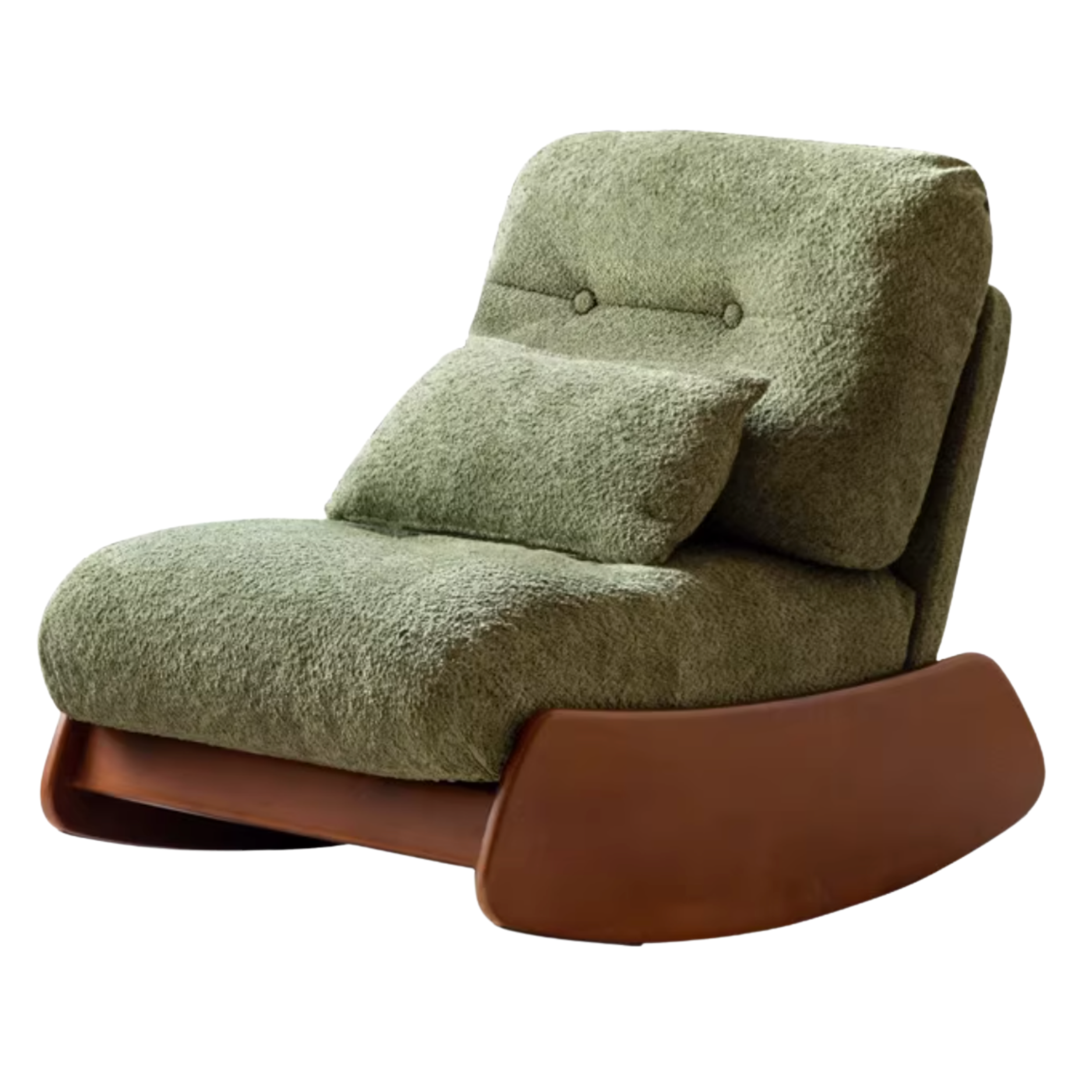 Oak, Beech Solid Wood Sheep Velvet-Cloud Cotton Leisure Chair)