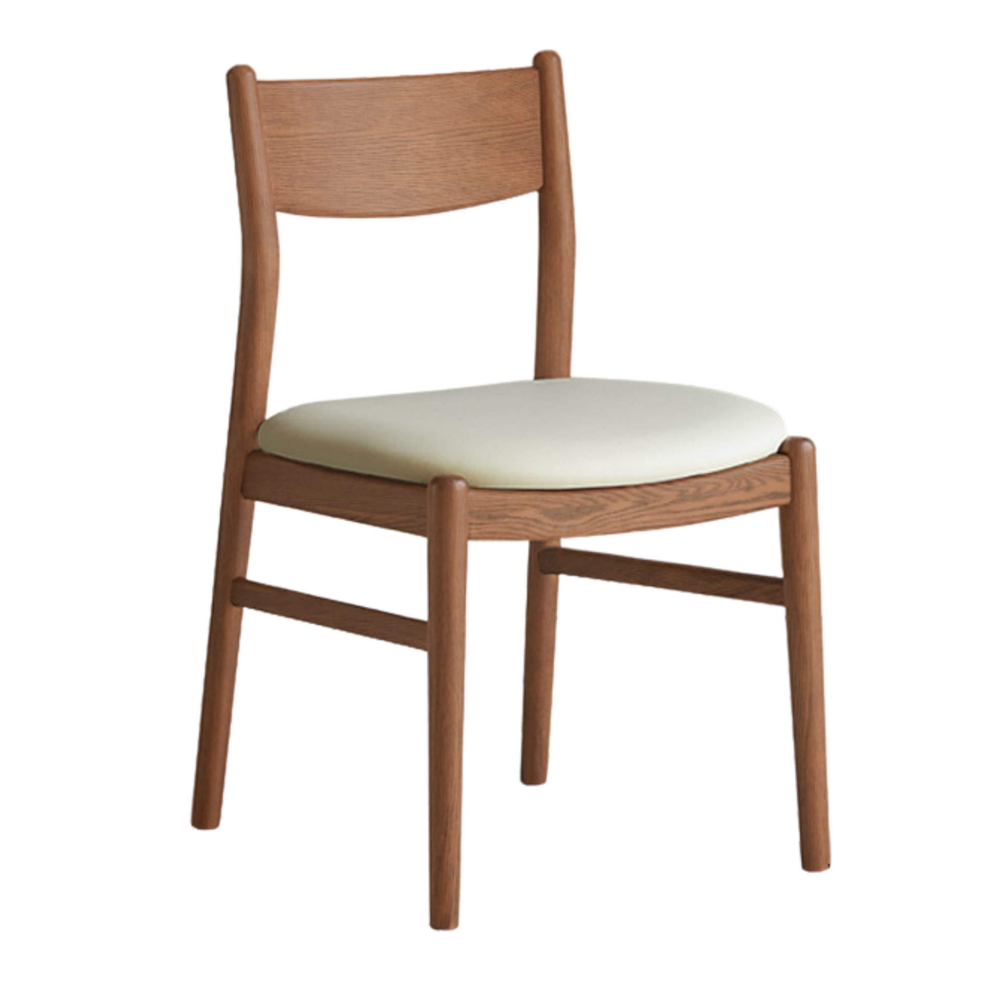 4 pcs Black Walnut, Ash, Oak, Beech, Sandalwood Solid Wood Dining Chair Retro