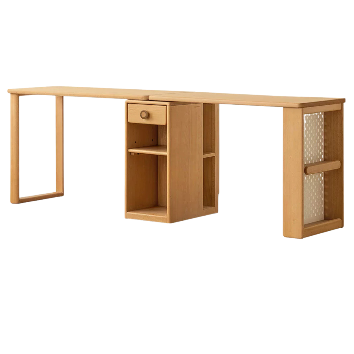 Beech Solid Wood Telescopic Student Writing Desk