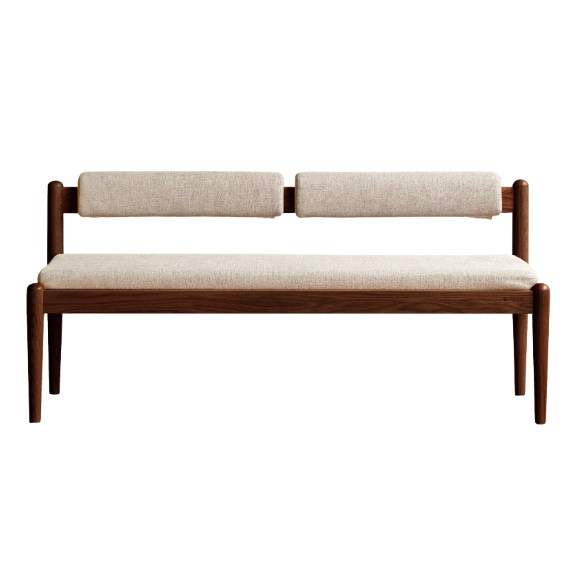 Black Walnut, Oak Solid Wood Soft Bench