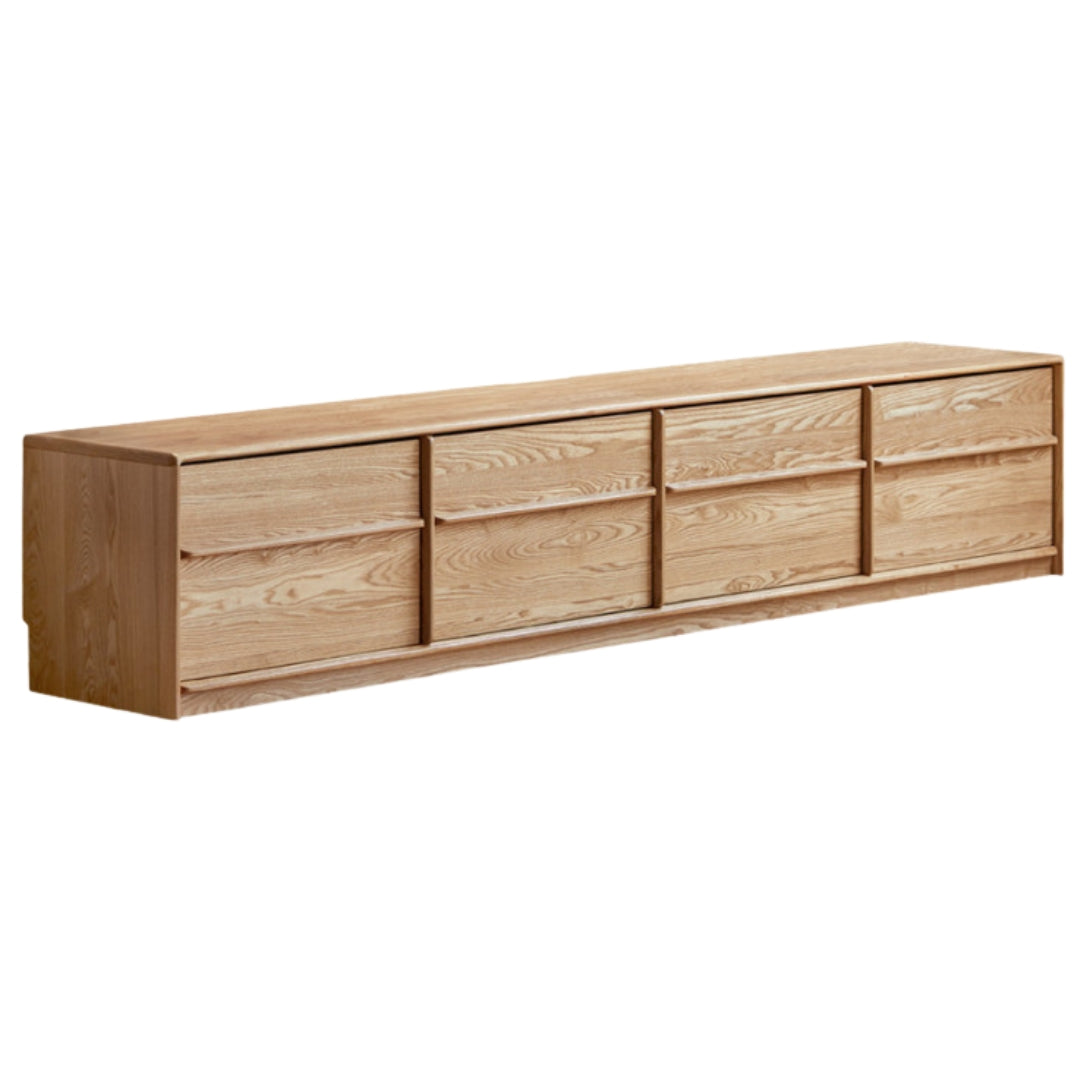 Ash Solid Wood Wabi-Sabi Style TV-Cabinet.