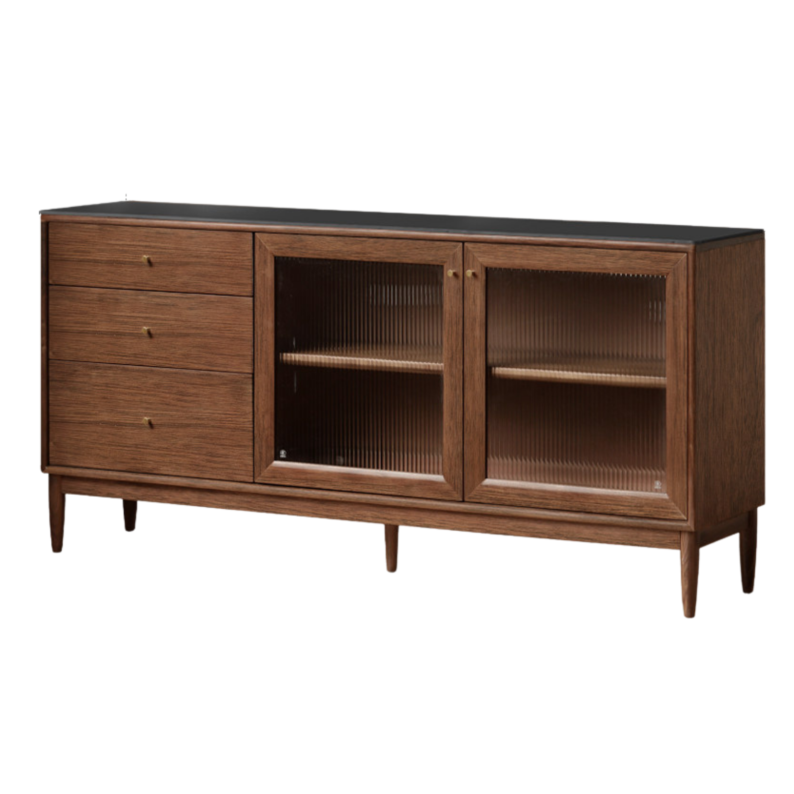 Black Walnut , South American Walnut, Catalpa Solid Wood Sideboard, Buffet Cabinet