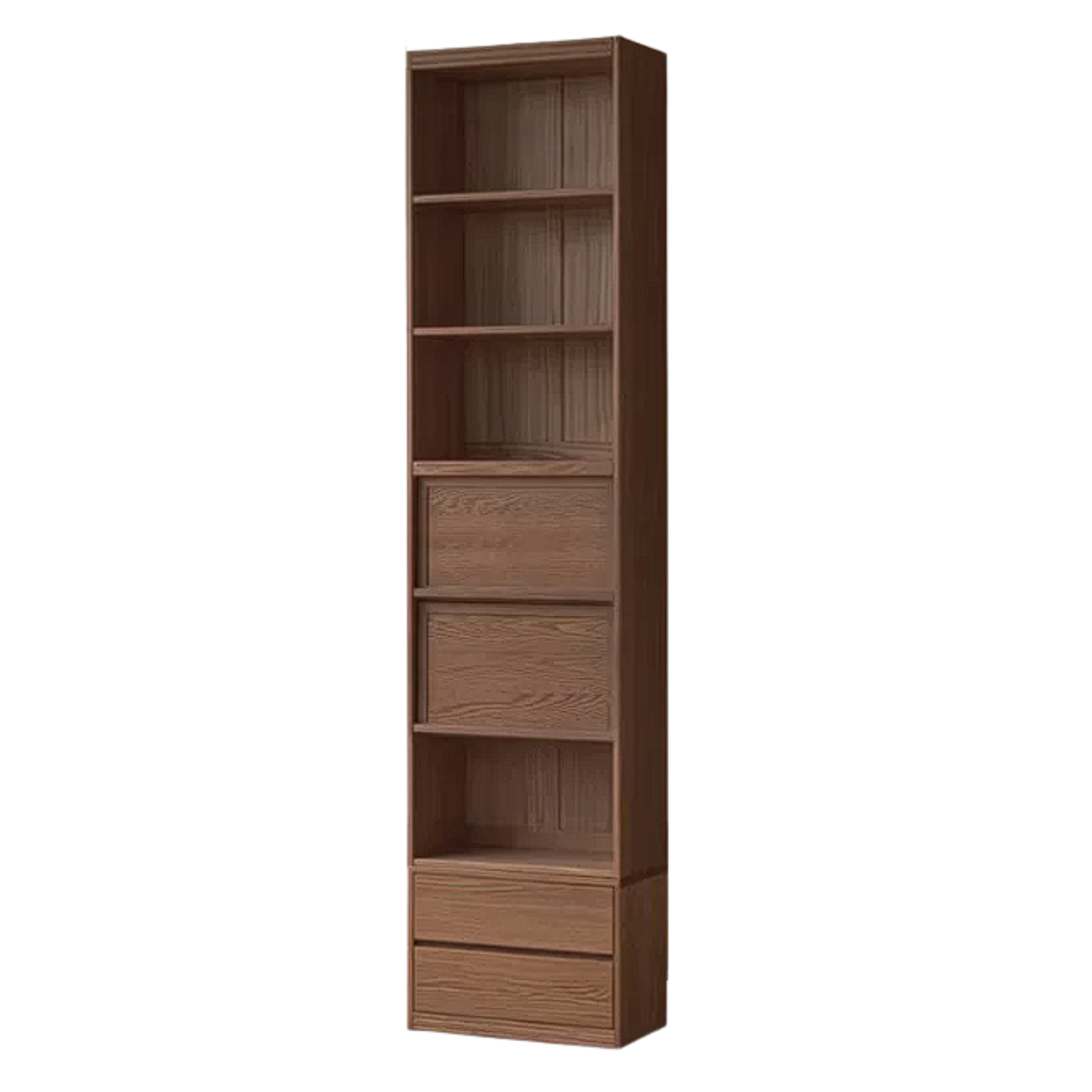Sandalwood, Oak, Ash Solid Wood Combination Bookcase