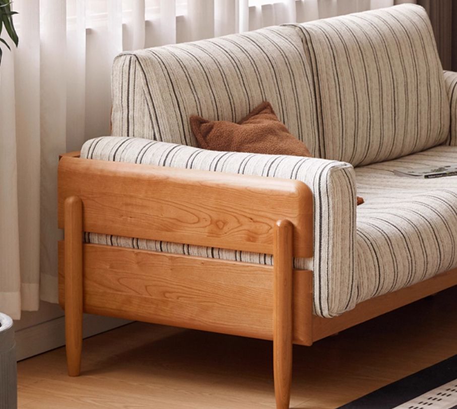 Cherry Solid Wood Sofa Living Room Antique