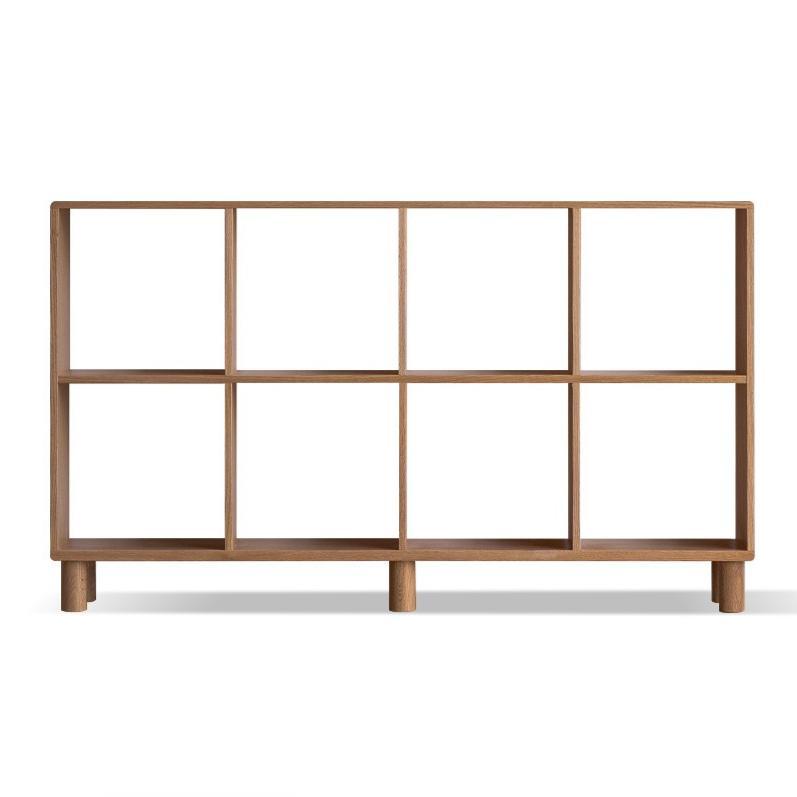 Oak, beech solid wood free combination bookshelf