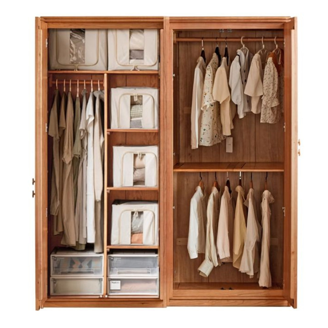 Сherry Solid Wood Exquisite Wardrobe