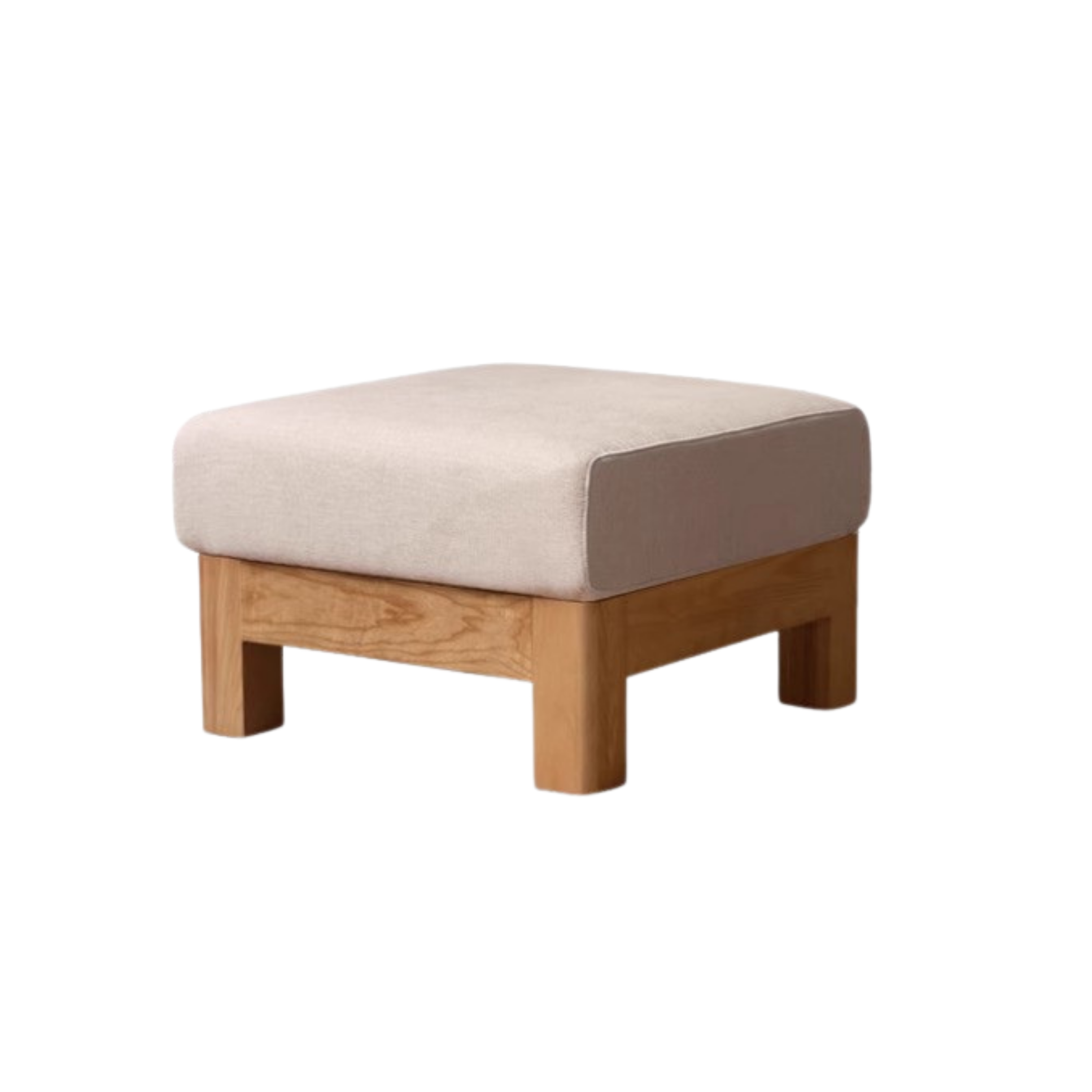 Oak, Ash, Poplar, Black Walnut Solid Wood Footstool Small Fabric Stool For Home