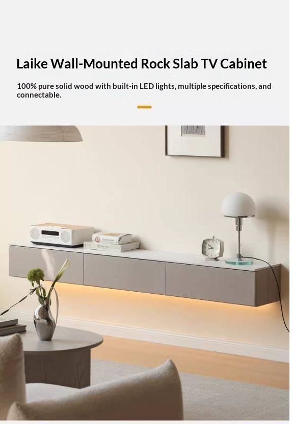 Tulipwood Wall-Mounted Suspended Splicing TV Cabinet.