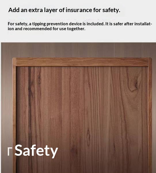 Black Walnut Solid Wood Combination Bookcase with Floor Display and Luxury Storage