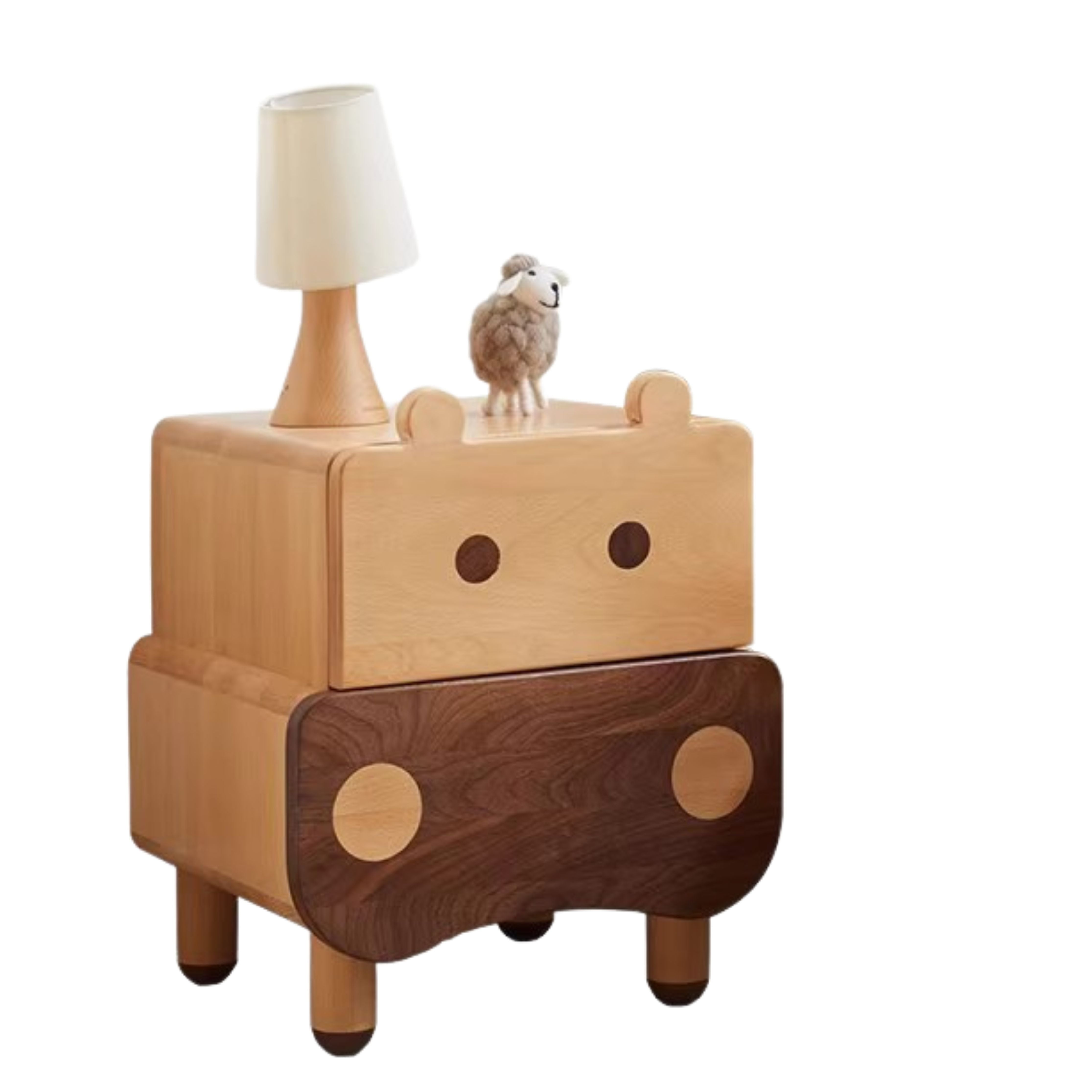 Beech Solid Wood Creative Сhildren's Nightstand