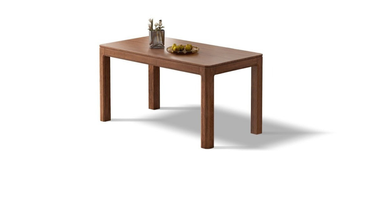 Black walnut, Ash Solid Wood Large Dining Table-