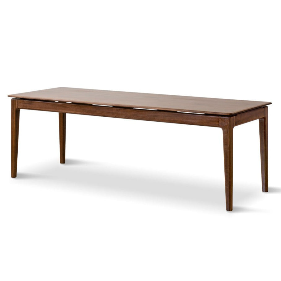 Black walnut solid wood rectangular long dining table