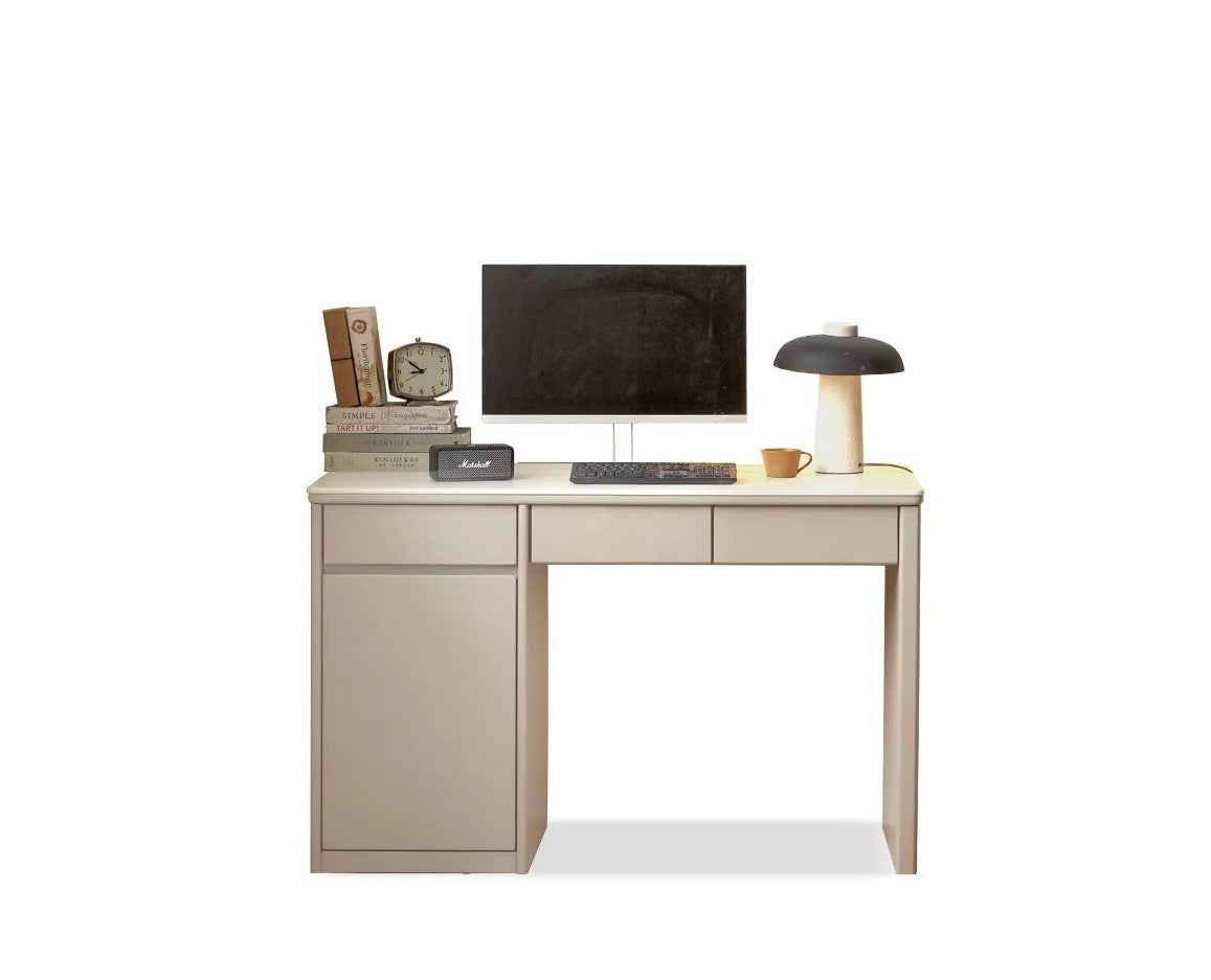 Poplar Solid wood Slate desk bookshelf integrated "
