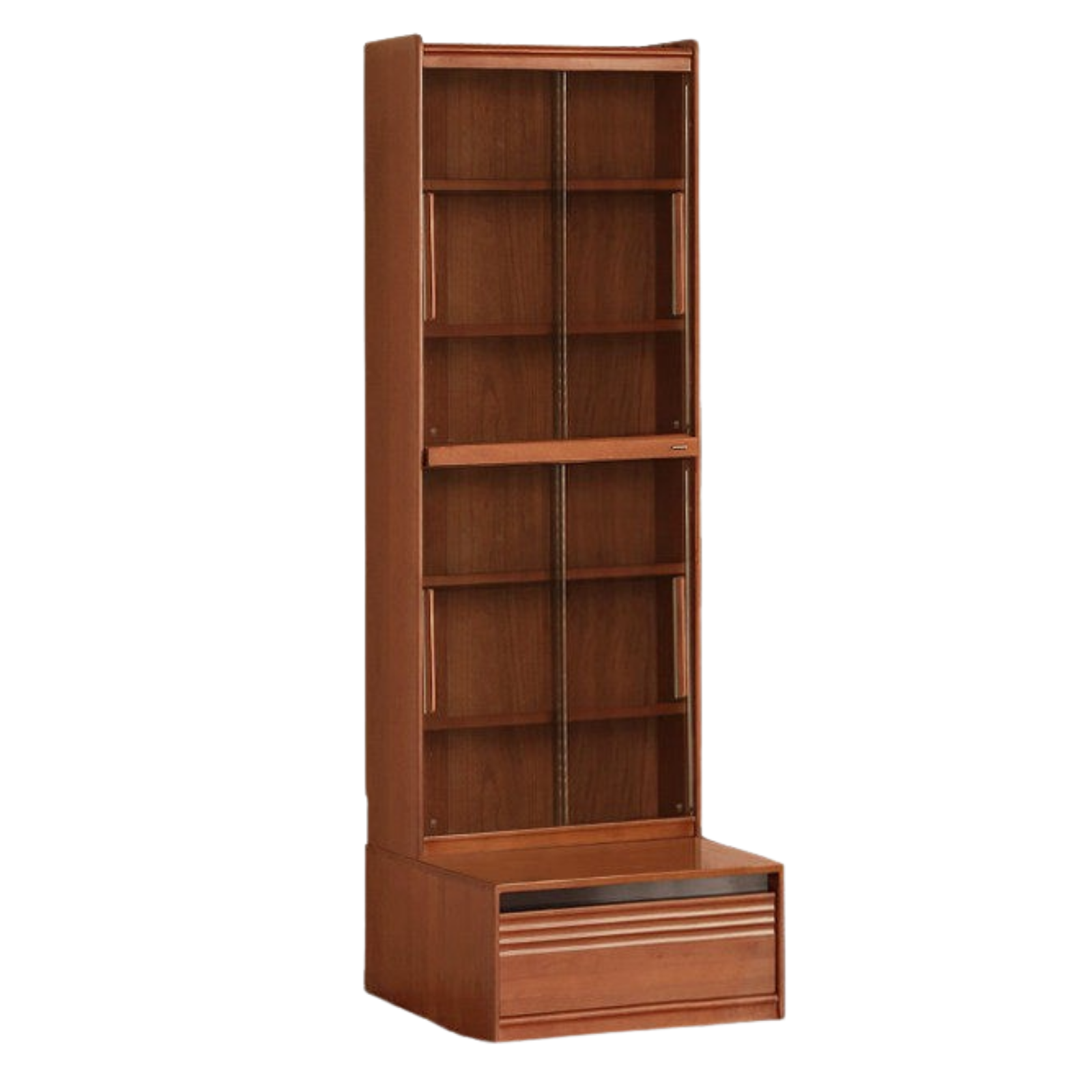 Poplar Solid Wood Antique Style Bookshelf Combination